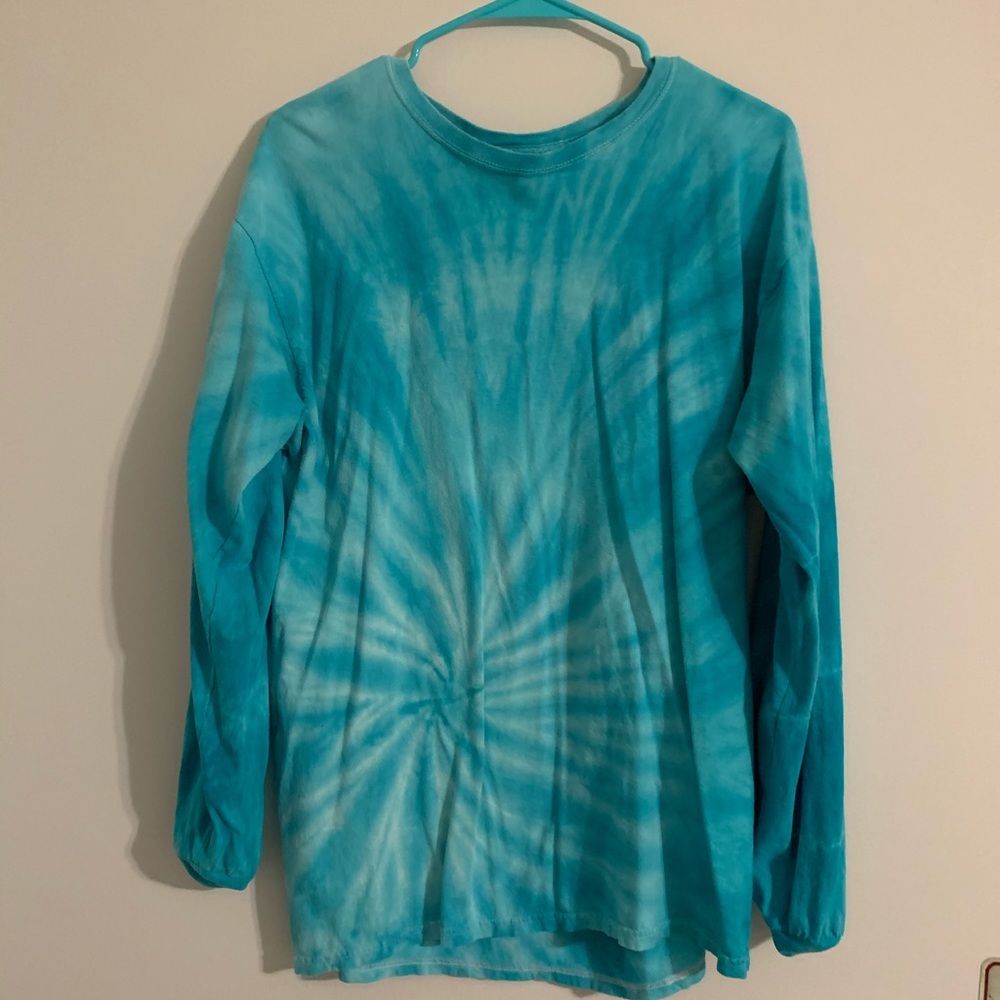 Tie dye blue t shirt